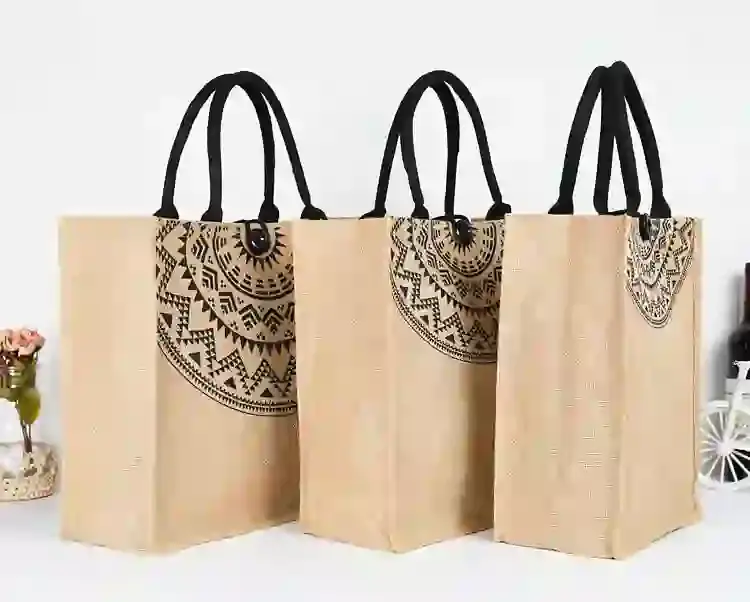 Eco-Friendly Jute Tote Bag - Image 4